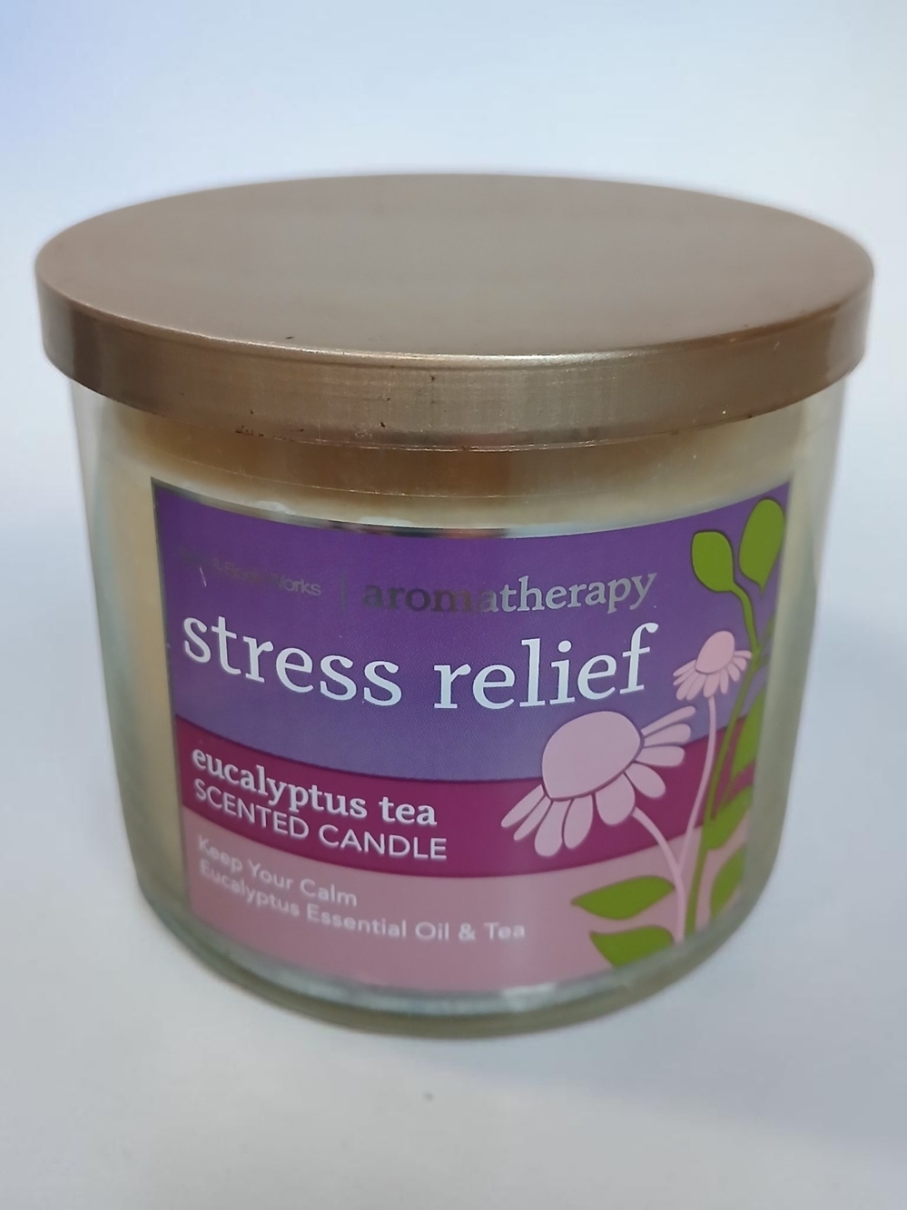 Stress Relief Eucalyptus Tea Scented Candle